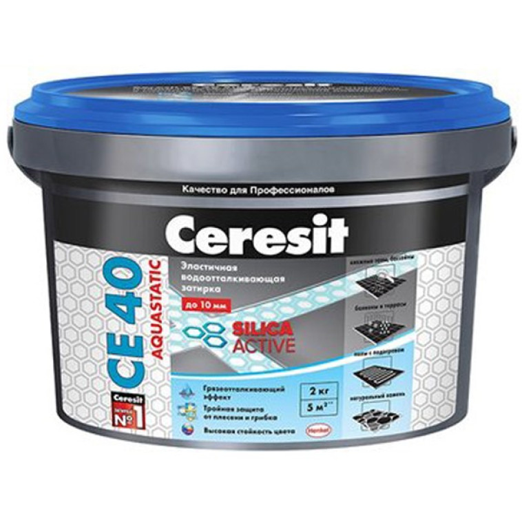 Затирка для кафеля CE 40 А белая 2 кг Ceresit