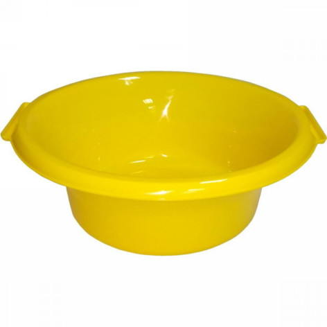 Таз пластиковый 5 л круглый желтый ШефПолимер