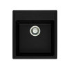 Мини фото Мойка кухонная гранитная G-021 антрацит (прямоуг) 463х500х210 мм Granicom