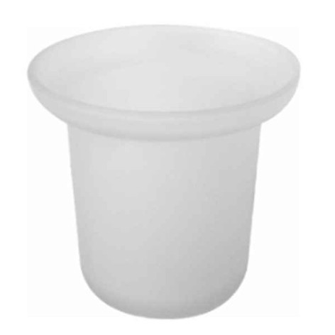 Стакан для ершика A467-4 белый пластик