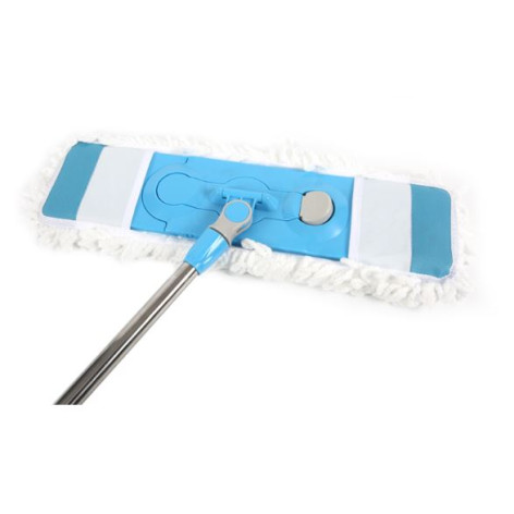 Швабра металлическая 125*65 см микрофибра 2 насадки в ассортименте Baizheng