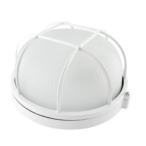 Светильник НПБ1302 белый/круг с решеткой  60Вт IP54 TDM 192*85мм