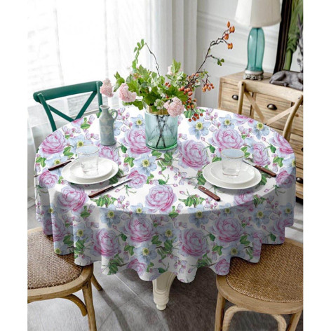 Клеенка ПВХ тканевая основа 1,37(+-3)*20 м глянцевая рис. STS3006 Grace