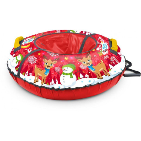 Тюбинг ПВХ d-700 мм круговой рисунок зимний Kids Nika Тюбинг ПВХ d-700 мм круговой рисунок зимний Kids Nika