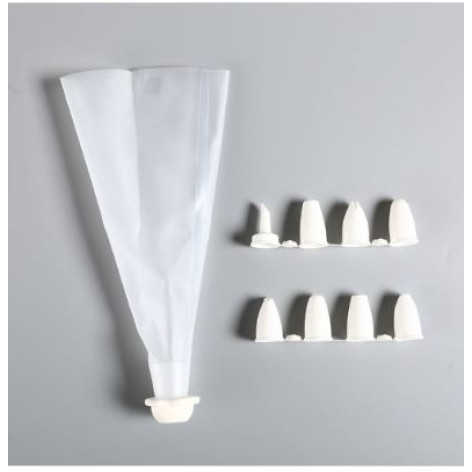 Мешок кондитерский 15*5 см 8 насадок Baizheng