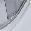 Мини картинка Душевая кабина 90x90x200 KNOIS KN882E проф серебристый матов алюминий, 1/4 круга, низкий поддон