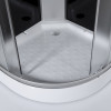 Мини изображение Душевая кабина 90x90x210 KNOIS KN981B1 проф серебристый матов алюминий, 1/4круга, низкий поддон