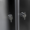 Миниатюра Душевая кабина 90x90x210 KNOIS KN981B1 проф серебристый матов алюминий, 1/4круга, низкий поддон