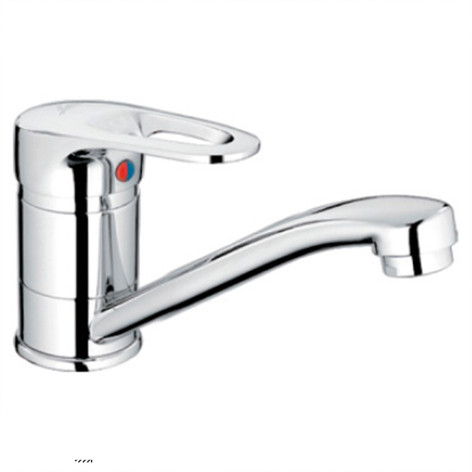 Смеситель для кухни однорыч. 40мм на шпильке излив средний - 154мм Хром Ledeme L4568-B