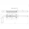 Мини картинка Задвижка гаражная ЗГ-400 П Антик медь (10)