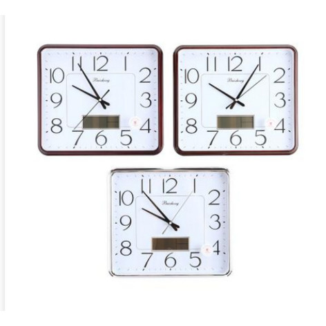 Часы пластиковые настенные 35*31 см микс BZ-E2816SY Классика Baizheng