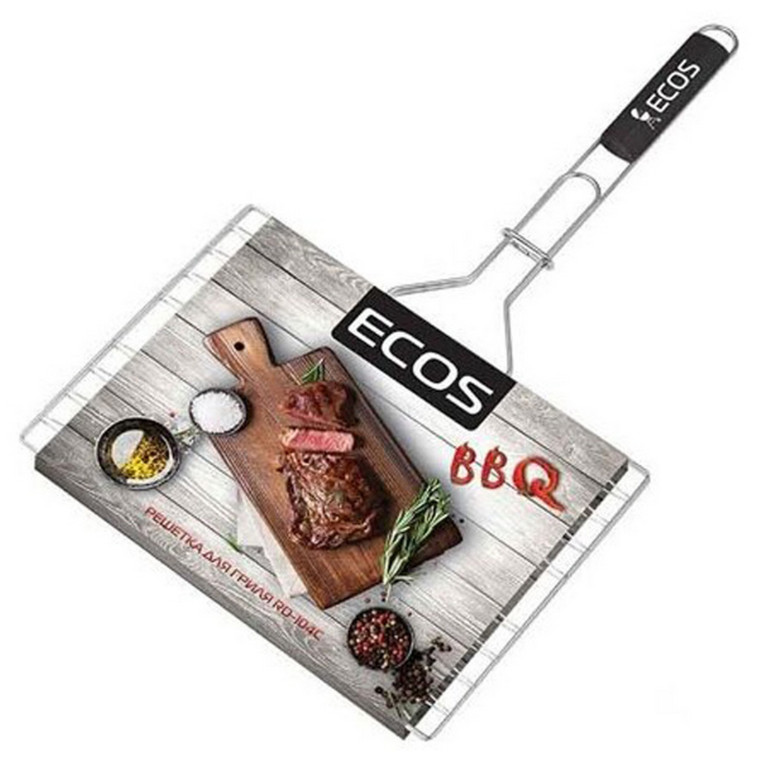 Решетка гриль стальная 35*25*1,5 см RD-104C Ecos