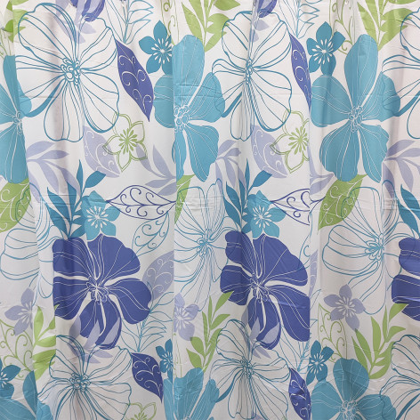 Штора для ванной Dikalan 180*180 цветочный мотив (100) АКЦИЯ!