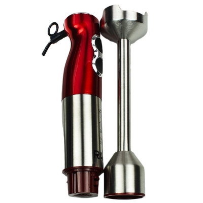 Блендер погружной  1000 Вт нерж сталь 2 скорости красный Raf