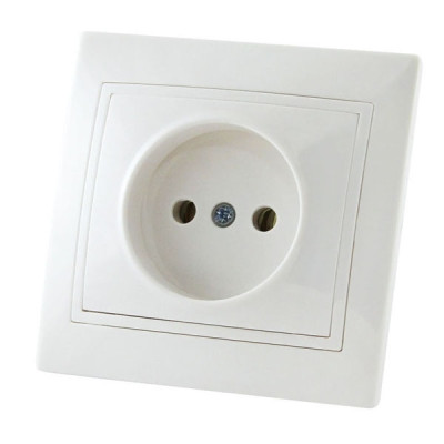 Розетка 1 мест 2П 10А 250В белый 