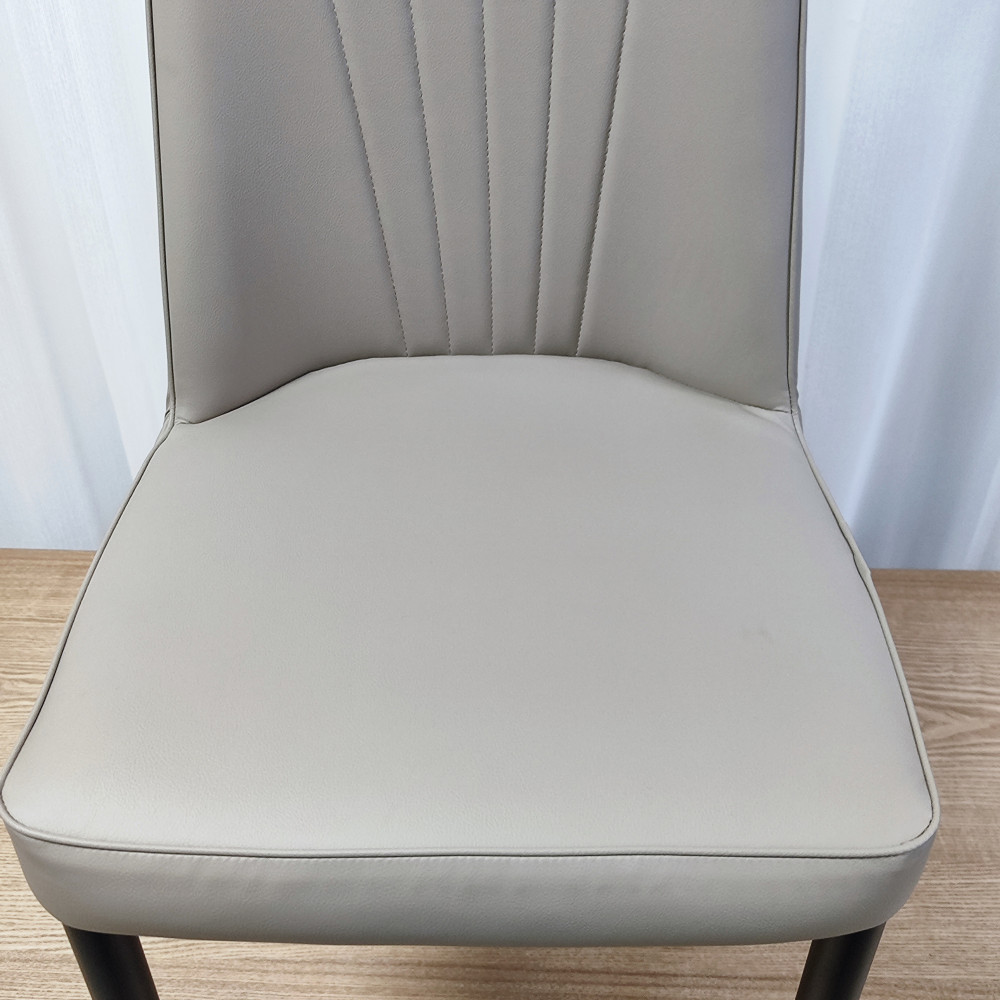 Стул металлический Baizheng 87×53×45 см, искусственная кожа, бежевый, до 150 кг