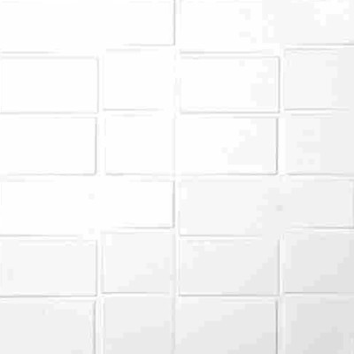 Панель стеновая самоклеящаяся 3D Белые квадраты 0,7х0,7м (толщ. 0,6см) Baizheng