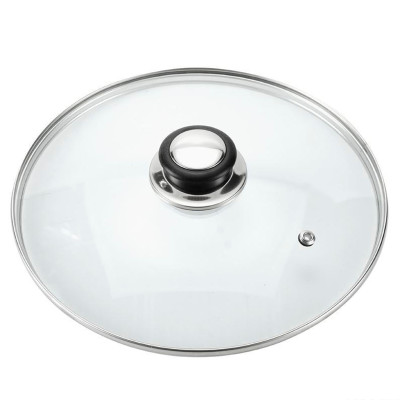 Крышка стеклянная 20 см металл обод Z010004 Baizheng