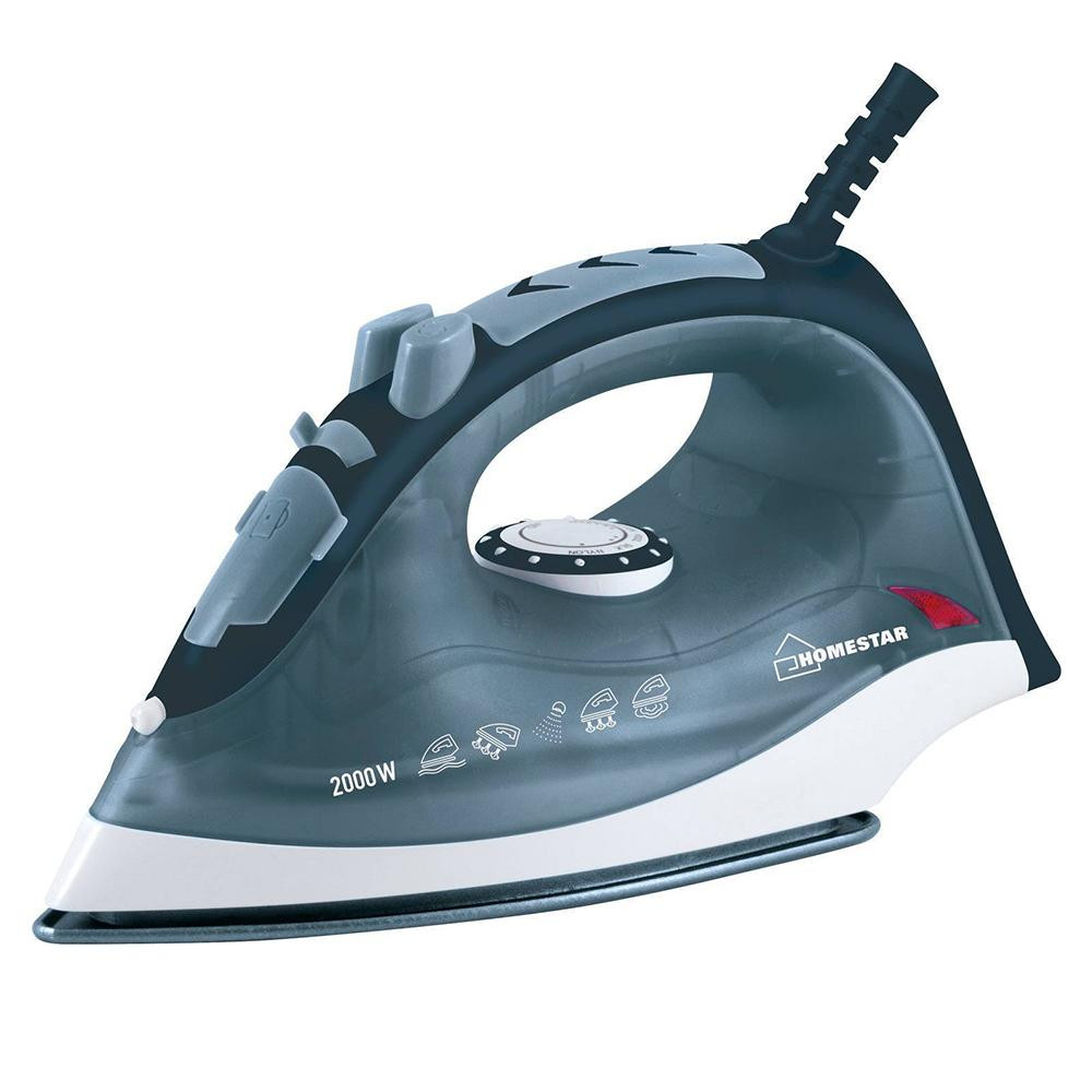 Утюг 2 кВт керамическое покрытие серый HS-4003 HomeStar