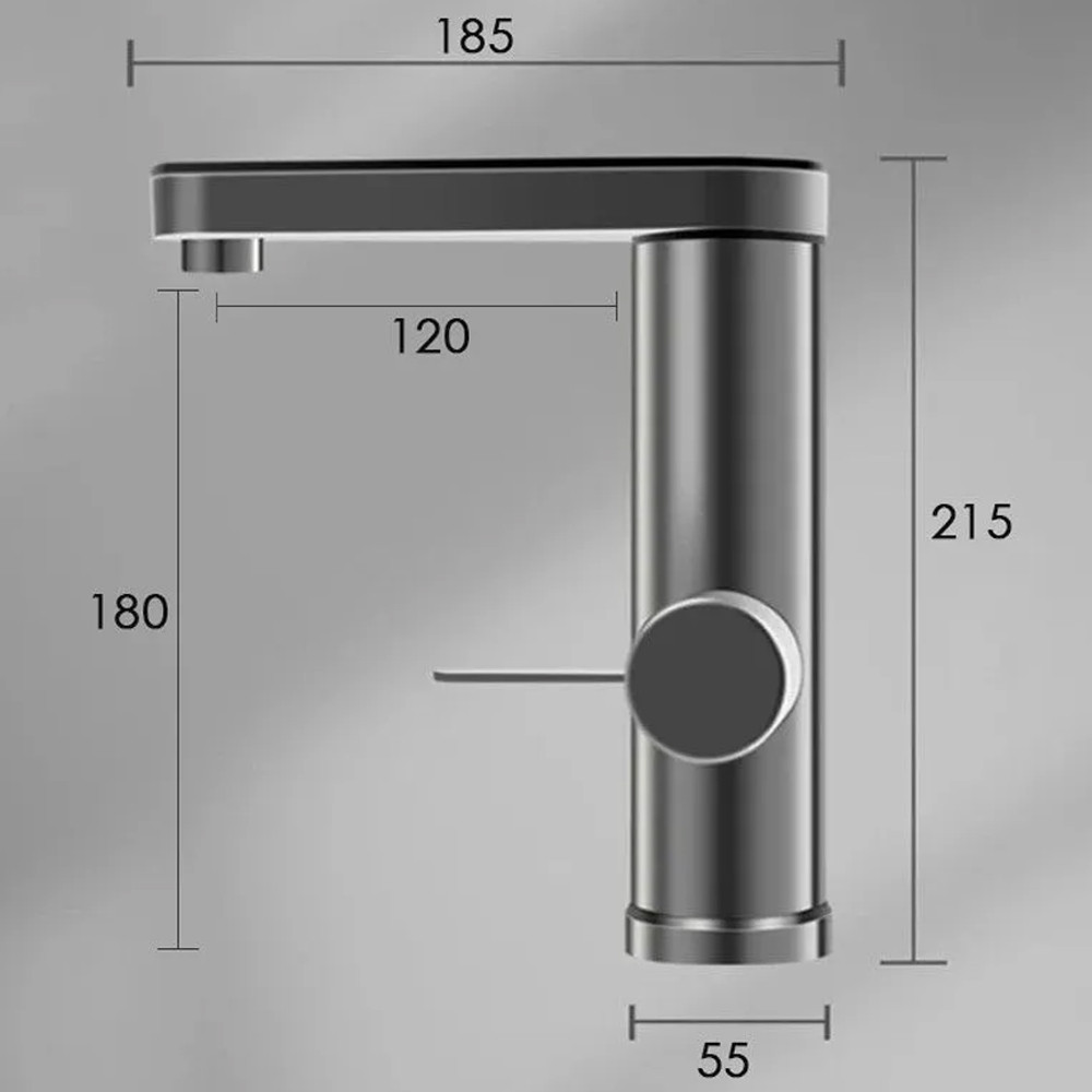 Водонагреватель DIKALAN D8120 проточный, 3300Вт, LED, сенсорн упр, литой корпус, матовый сатин