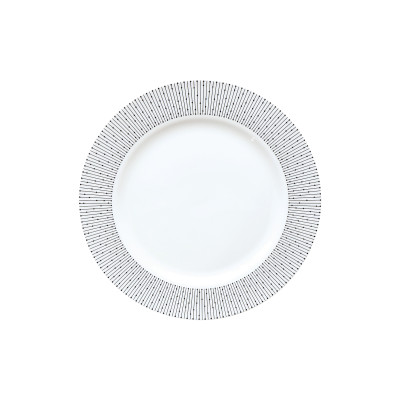 Тарелка фарфоровая обеденная 26,6 см Line Коралл