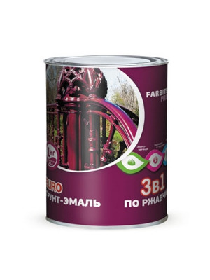 Грунт-эмаль по ржавчине алкидная FARBITEX PROFI желтая 0,9кг