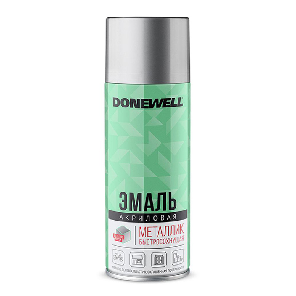 Эмаль аэроз. металлик хром зеркальный 520мл Donewell DW-1033