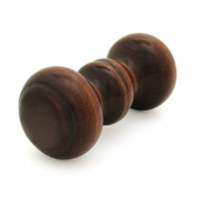 Ручка-кнопка деревянная классика большая, лак темная