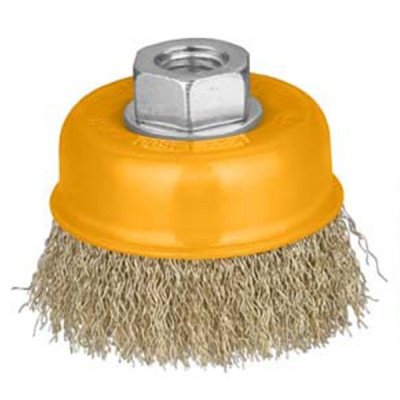 Щетка проволочная с гайкой 75 мм INGCO WB10751