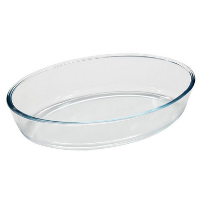 Блюдо стеклянное для запекания 1600 мл овальное Cristallino Mallony