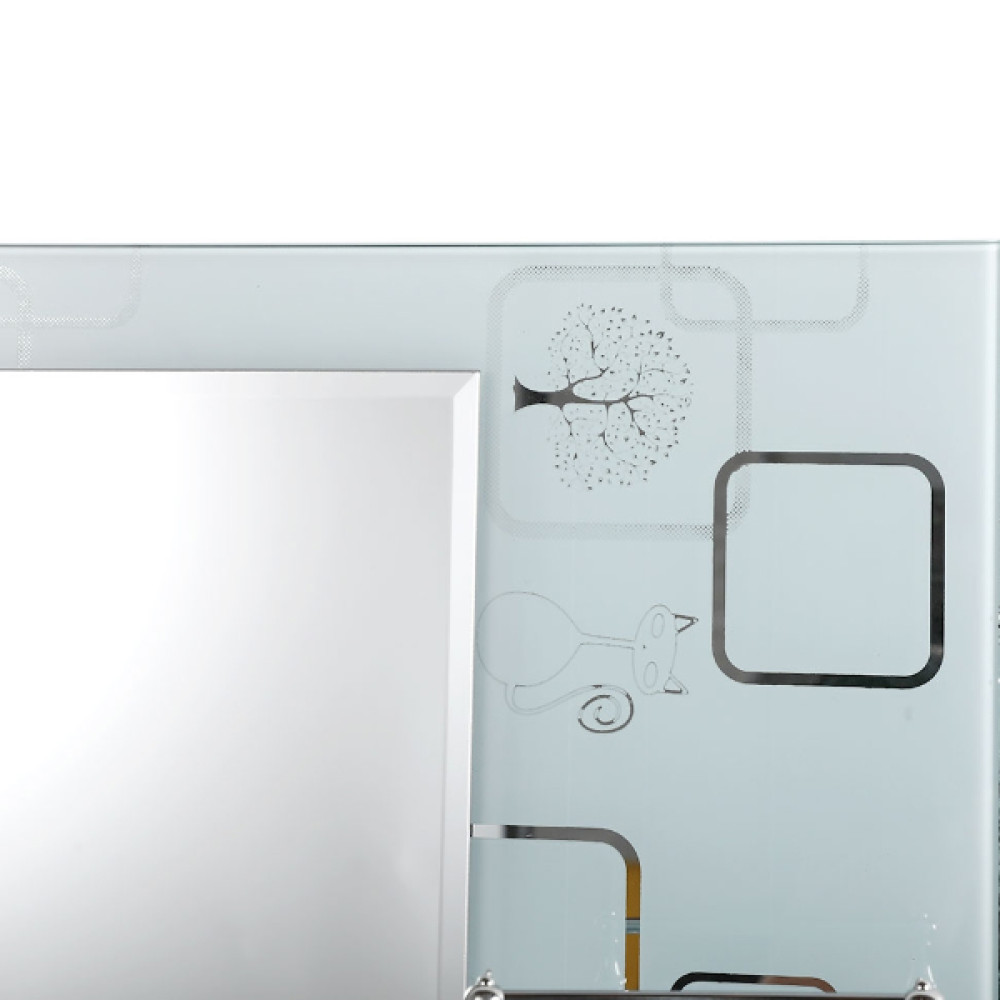 Зеркало 50*70 см прямоугольное с 3 полками BZ-PC-CJ05 (Bay)