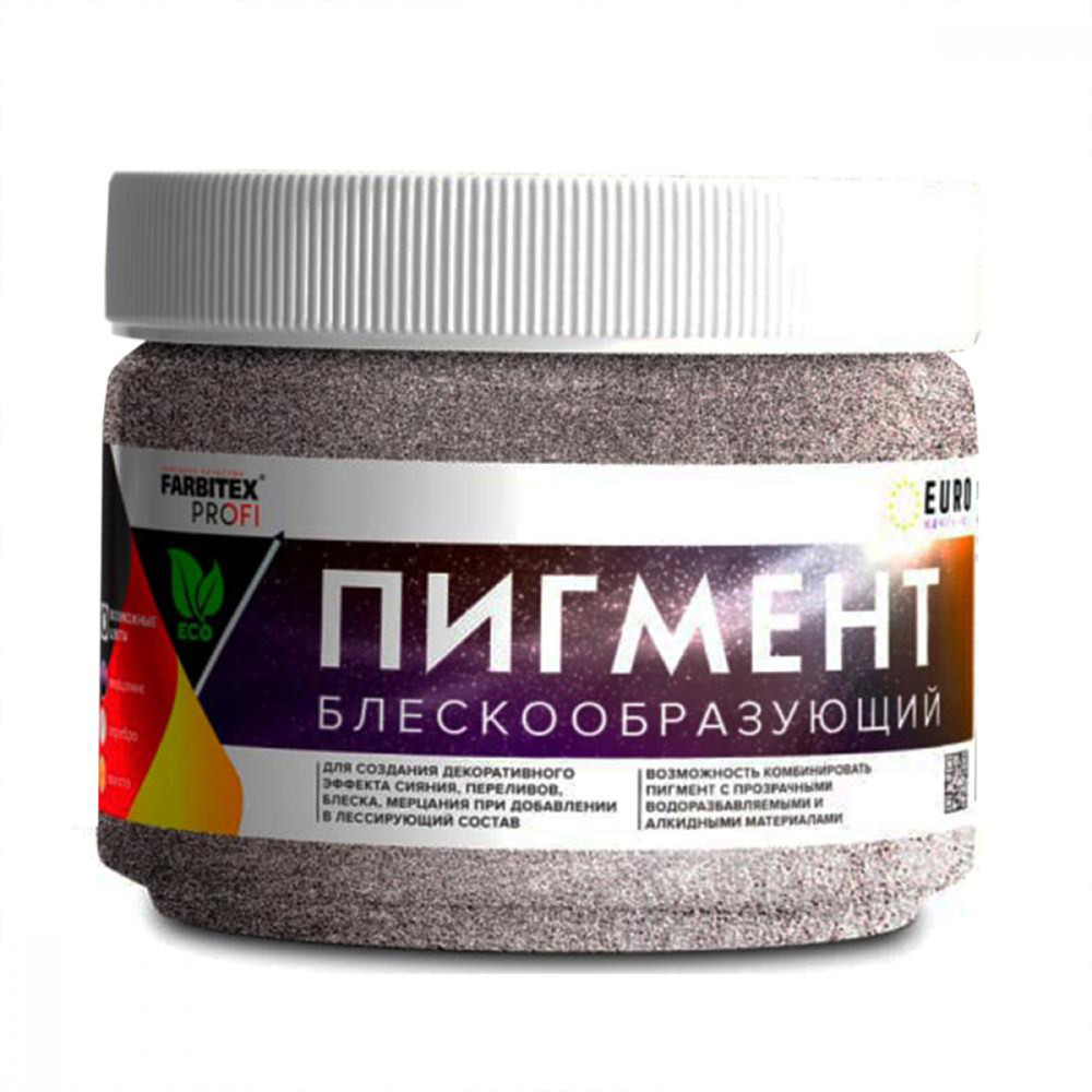 Пигмент серебро 0,1кг блескообразующий для лессирующих составов FARBITEX PROFI