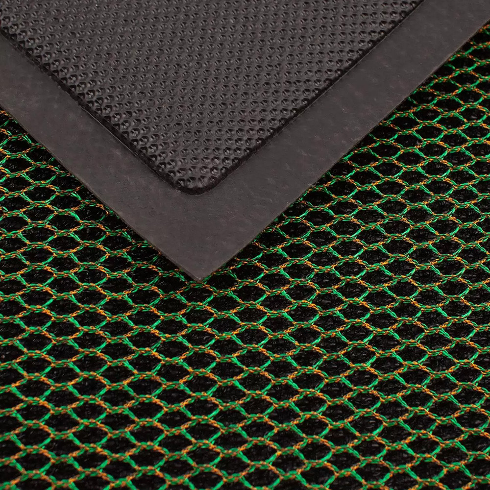 Коврик придверный Mesh Mat (Кольчуга) 40*60 зелено-золотой