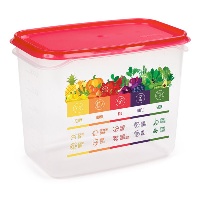 Контейнер пластиковый 1 л роза Vitaline Berossi