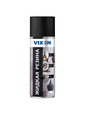 Жидкая резина аэроз. черный 520мл Vixen VX90100