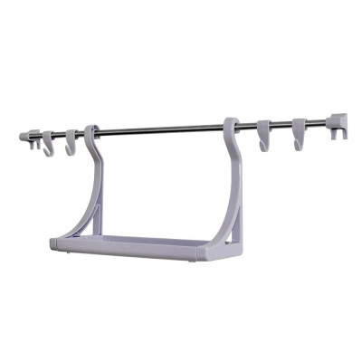 Набор пластиковый 60*12,3*21,2 см  рейлинг с полкой сиреневый туман Prestige Berossi