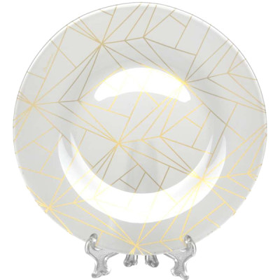 Тарелка стеклянная обеденная 26 см ассорти Linea Pasabahce