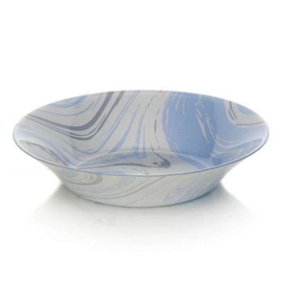 Тарелка стеклянная суповая 22 см 850 мл Blue Lava Pasabahce