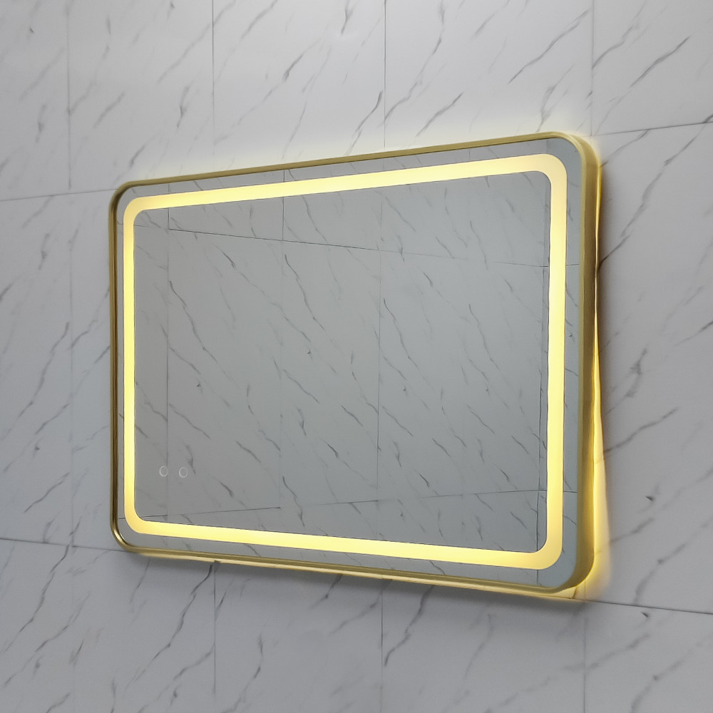 Зеркало для ванной 60*80 см LED подсветка антизапотевание прямоугольное KN-1025A80/60 KNOIS