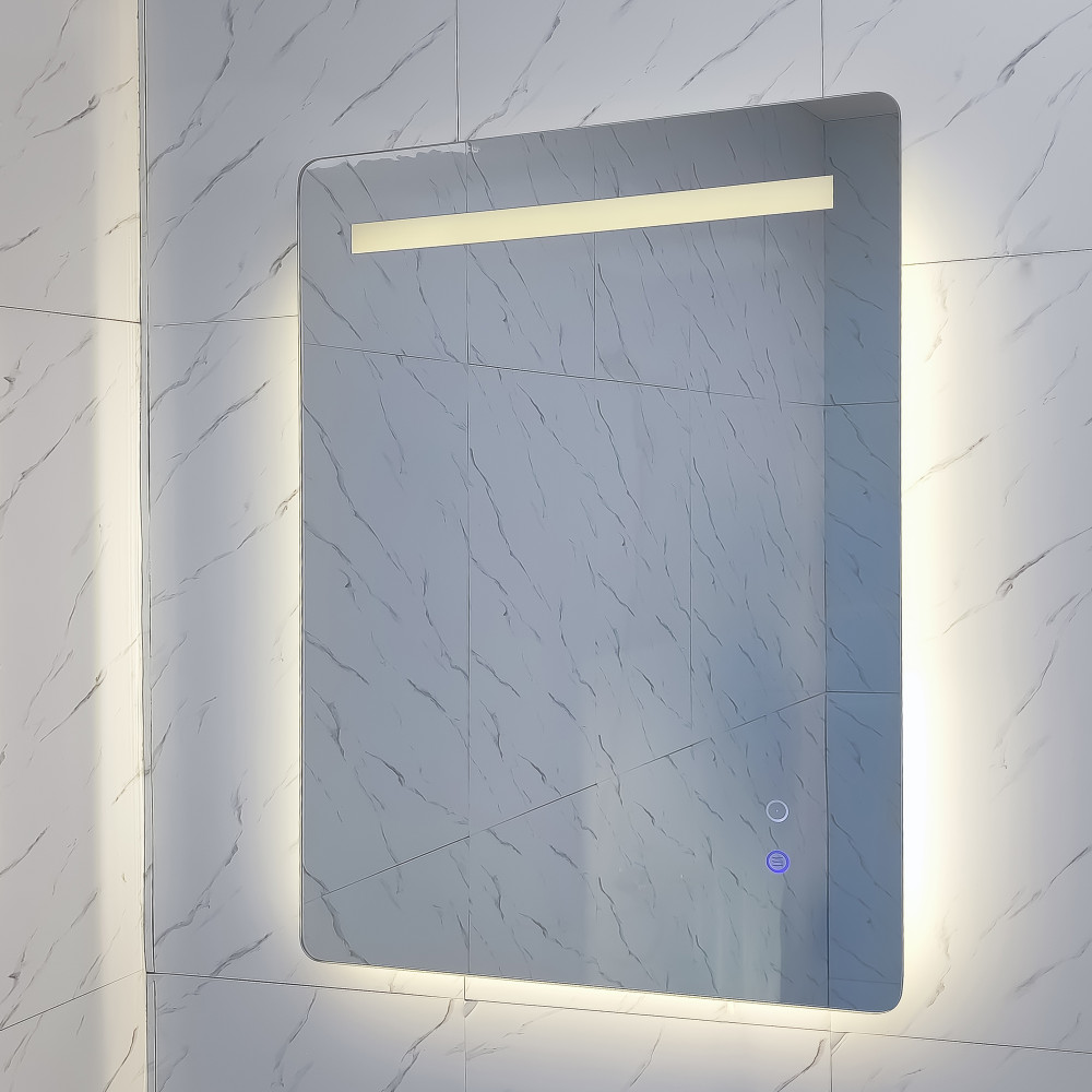 Зеркало для ванной 50*70 см LED подсветка антизапотевание прямоугольное KN-819A50/70 KNOIS