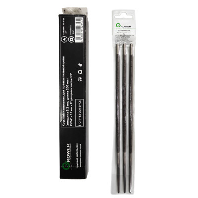 Напильник круглый Grower  для заточки цепей 3 шт (толщина 5.2 мм, длина 200 мм)