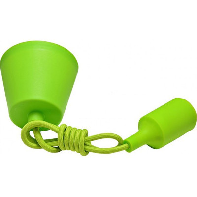 *Подвес с патроном E27, 1 м, зеленый