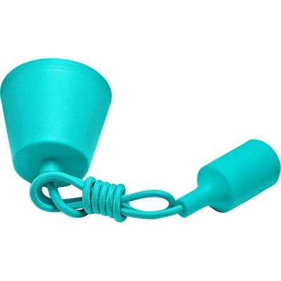 *Подвес с патроном E27, 1 м, бирюза