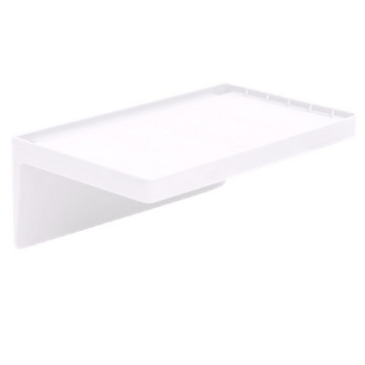 Полка пластиковая для ванной 20*12*7,5 см навесная белый Violet