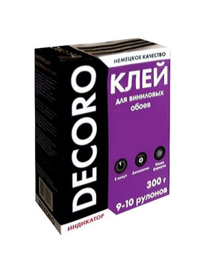 Клей обойный Decoro винил 300гр Клей обойный Decoro винил 300гр