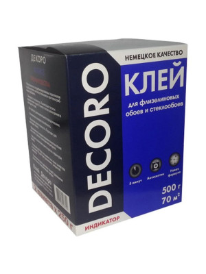 Клей обойный Decoro флизелин 500гр Клей обойный Decoro флизелин 500гр
