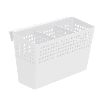 Контейнер пластиковый навесной 235*110*140 мм с разделителями белый Лофт Violet Контейнер пластиковый навесной 235*110*140 мм с разделителями белый Лофт Violet