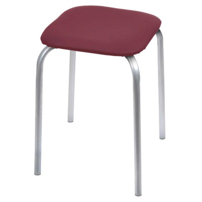 Табурет металлический 370*370*460 мм с мягким сиденьем темно-красный Классика 3 Nika Табурет металлический 370*370*460 мм с мягким сиденьем темно-красный Классика 3 Nika