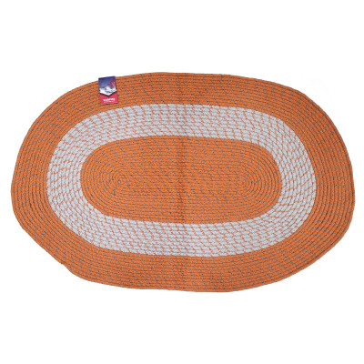 Коврик плетёный BAIZHENG 78*118 см, овал оранжевый (Bay)