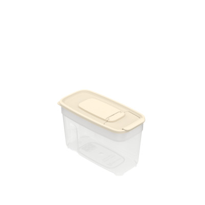 Емкость пластиковая для сыпучих продуктов 1 л 170*85*105 мм слоновая кость Альт-Пласт